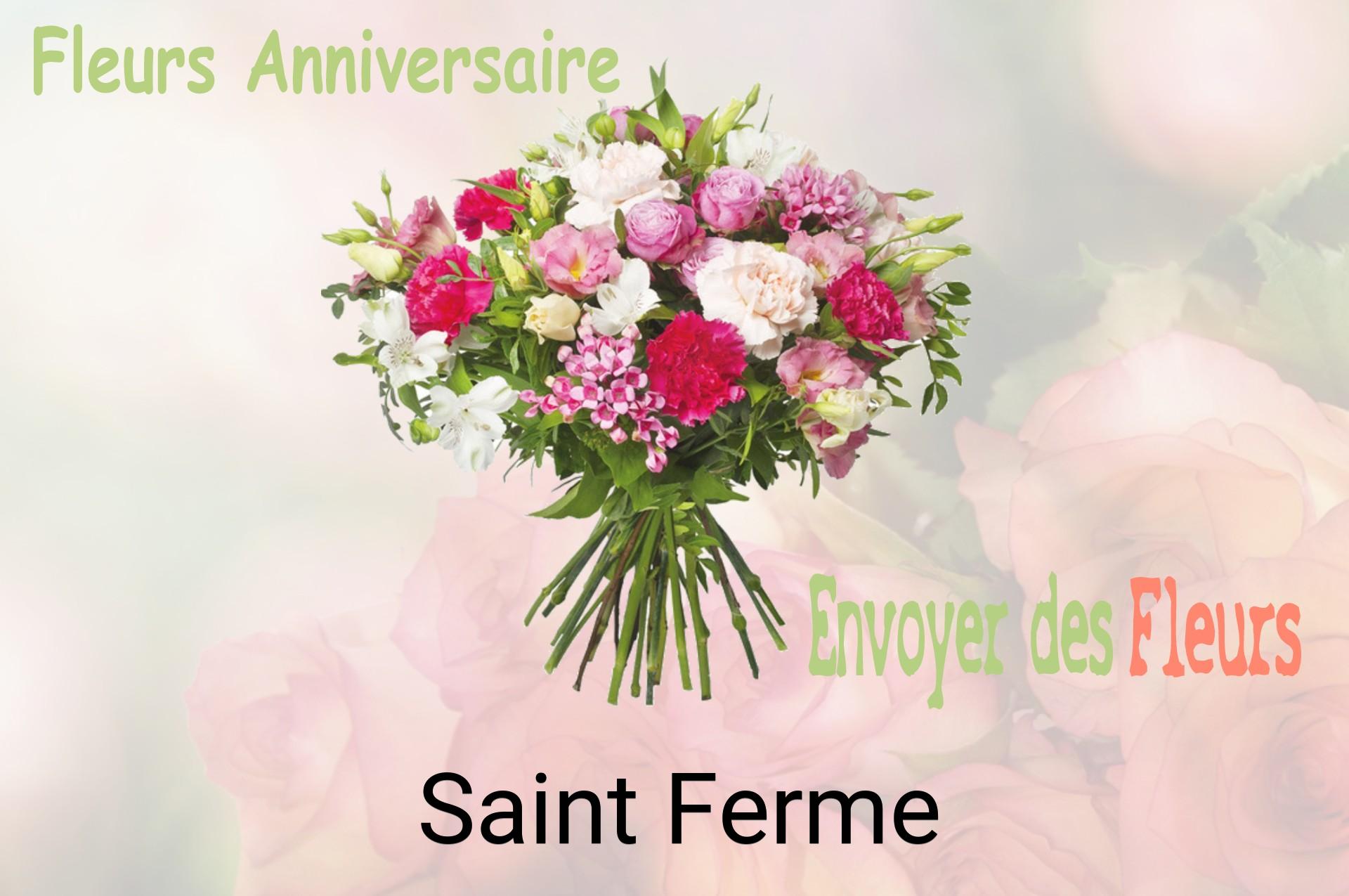 Bouquet de fleurs d’anniversaire livré à Saint-Ferme
